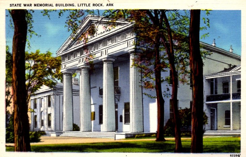 Little Rock,  Arkansas - A view of the State War Memorial Building - in 1933
