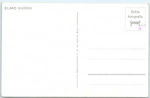 c1920s Eiland Marken Netherlands RPPC House Interior Cute Girl Folk Costume A336