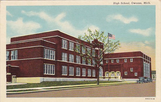 Michigan Owosso High School Curteich