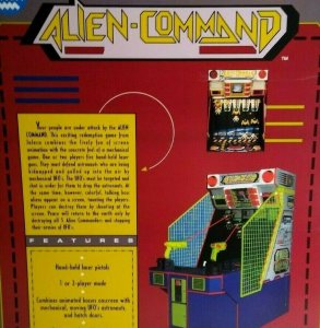 Alien Command Arcade Game Flyer Jaleco 1993 Vintage Artwork 8.5 x 11