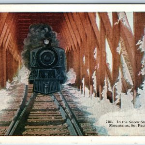 c1940s Sierra Mountains, Calif. Southern Pacific Railroad Marysville Cancel A206