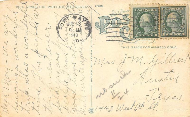 PERU, IN Indiana  EAST THIRD STREET~Large Homes  MIAMI COUNTY  c1910's Postcard 