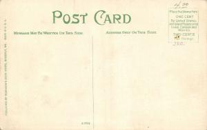 Moberly Missouri~US Post Office~Wet Sidewalk~1910 Postcard