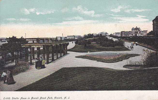 Newark NJ, New Jersey - Shelter House in Branch Brook Park - UDB