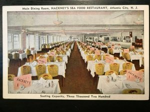 Vintage Postcard 1915-1930 Hackney's Sea Food Restaurant Atlantic City N.J.