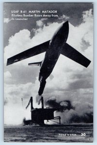 c1950's USAF B-61 Martin Matador Pilotless Bomber USAF Airplane Arcade Card