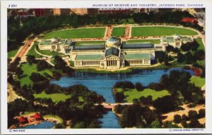 Museum Of Science And Industry Chicago Illinois Linen Postcard C100