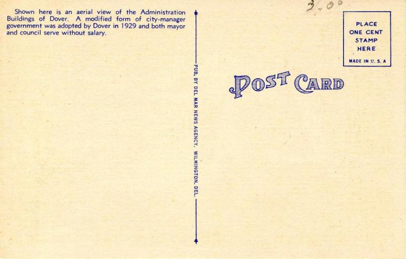 DE - Dover. Administration Buildings, Aerial View