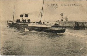 CPA ak Dieppe - the start of the thames ships (1207119) 