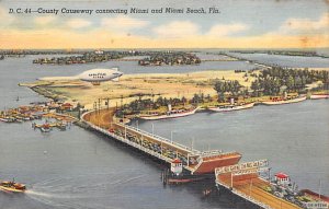 County Causeway Connecting Miami and Beach Miami Beach FL