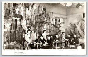 RPPC~Los Angeles CA~Cliftons Pacific Seas Restaurant~Dining Room~1940s Postcard