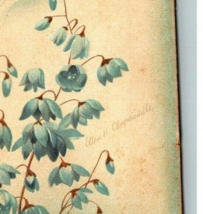 Vintage 1914 Ellen Clapsaddle Easter Postcard Cupid Beautiful Blue Flowers