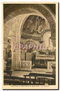 CARTE Postale Old Chateau St Bernard of Menton La Chapelle