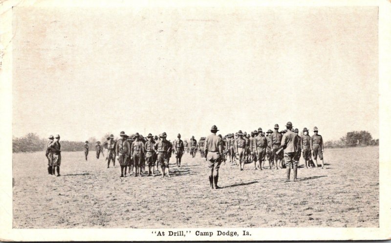 Iowa Des Moines Fort Dodge At Drill 1917