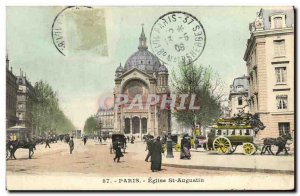 Old Postcard Paris St Augustine Church