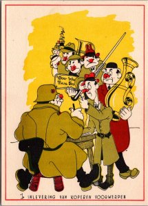 World War 2 Anti Nazi Hitler Comic Caricature WW2 Inlevering Koper BS20