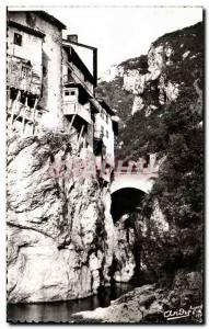 Old Postcard The Beautiful alps Francaises Vercors In royans Bridge The Bridg...