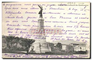 Postcard Old Nice Monument Centennial