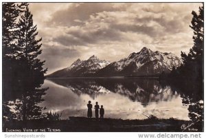 Evening Vista Of The Tetons Grand Teton National Park Real Photo