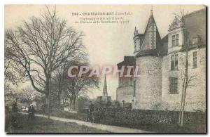 Old Postcard Chateaubriant Loire Inf Esplanade and southernmost wing of the R...