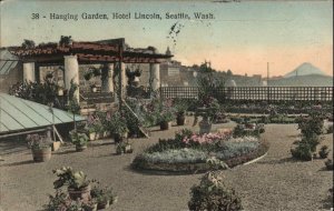 Seattle Washington WA Hotel Lincoln Hanging Garden c1910 Vintage Postcard