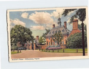 Postcard Governor's Palace, Williamsburg, Virginia