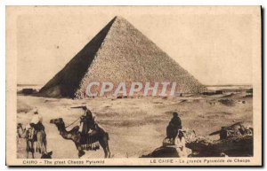 Old Postcard Egypt Egypt Cairo The Great Pyramid of Cheops