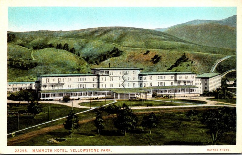 Yellowstone National Park Mammoth Hotel Haynes Photo