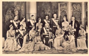 Royalty 90th birthday of King Gustaf V of Sweden Family 1978 postcard C332