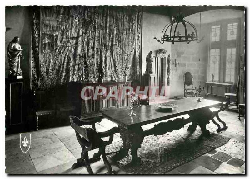 Postcard Modern Castles of the Heart of France Chateau de Culan Cher Dining Room