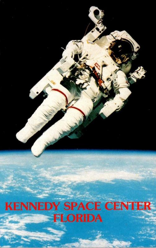 Florida Kennedy Space Center Bruce McCandless With Jet Powered Packpack Taken...