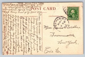 1913  Dutch Kids   Romance Couple  Postcard