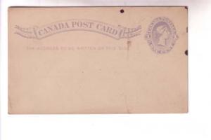 Young Queen Victoria 1 Cent Postal Stationery Postcard Unused