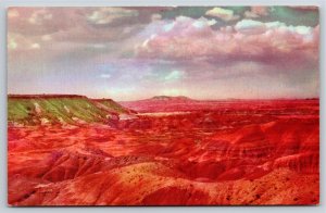 Parks~Air View Painted Desert Holbrook Arizona~Vintage Postcard