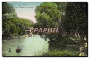 Old Postcard Poissy The Migneaux Arm and L & # 39Avenue