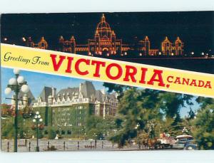 Unused Pre-1980 TOWN VIEW SCENE Victoria British Columbia BC p8446-12