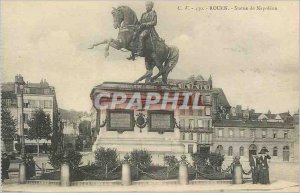 Old Postcard Rouen Statue of Napoleon 1st