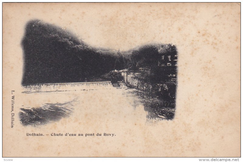 DOLHAIN.- Chute d'eau au pont du Bovy , Belgium , PU-1929 ; La Digue et le gr...