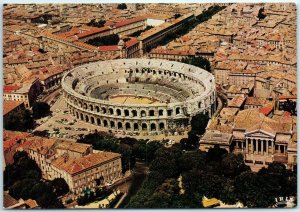 Aerial view of the Arènes and the courthouse - Nîmes, France M-37267