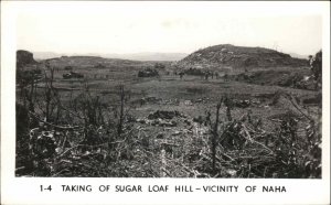 WWII Okinawa Japan Taking of Sugar Loaf Hill Real Photo Vintage Postcard