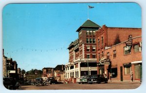 KENORA, Ontario Canada ~ MAIN STREET Scene - Bus Depot Grill c1950s  Postcard