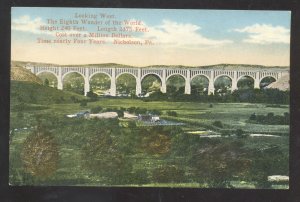 NICHOLSON PENNSYLVANIA PA. THE EIGHTH WONDER OF THE WORKD VINTAGE POSTCARD