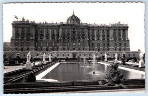 RPPC Palacio y Nuevos Jardines MADRID SPAIN Postcard