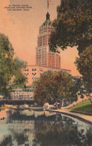 Postcard Transit Tower San Antonio River San Antonio Texas