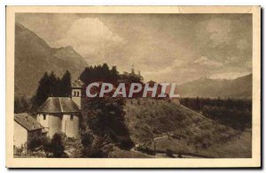 Postcard Old Picturesque Savoy Chamousset The Church and the Chateau