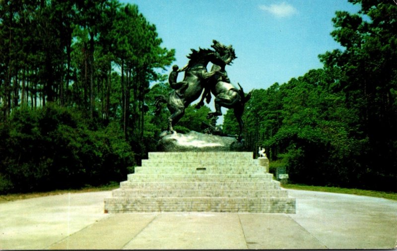 South Carolina Myrtle Beach Fighting Stallions At Entrance To Brookgreen Gardens