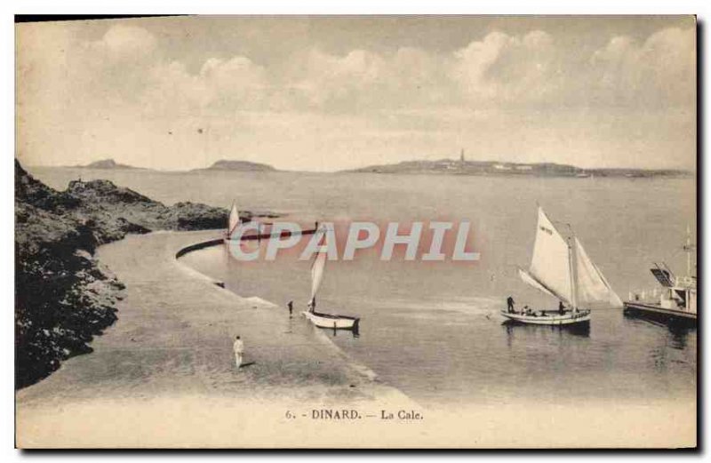 Old Postcard Dinard La Cale