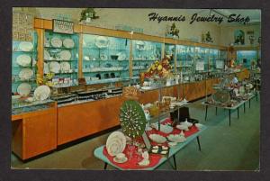 MA Hyannis Jewelry Store Shop Cape Cod Mass Massachusetts Postcard