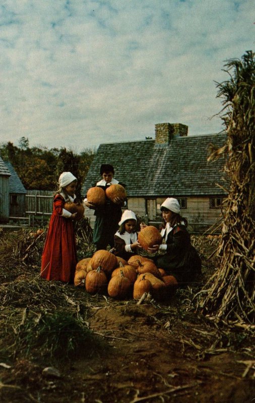 Gathering of the Thanksiving Harvest,Plimouth Plantation,Plymouth,MA BIN