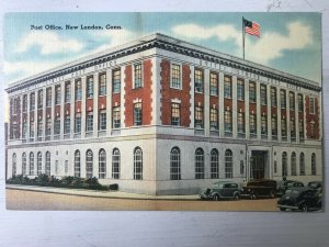 Vintage Postcard 1944 Post Office, New London, Connecticut (CT)